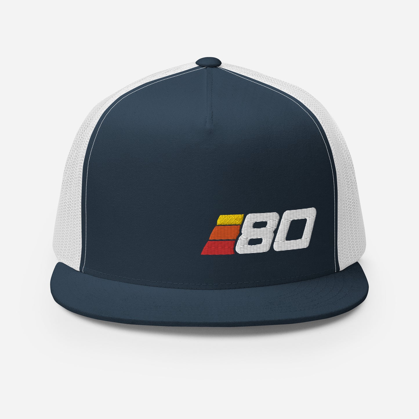80 - Retro Sport Flat Bill Trucker Cap