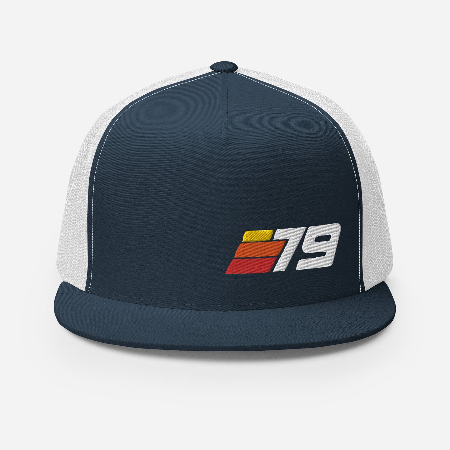 79 - Retro Sport Flat Bill Trucker Cap