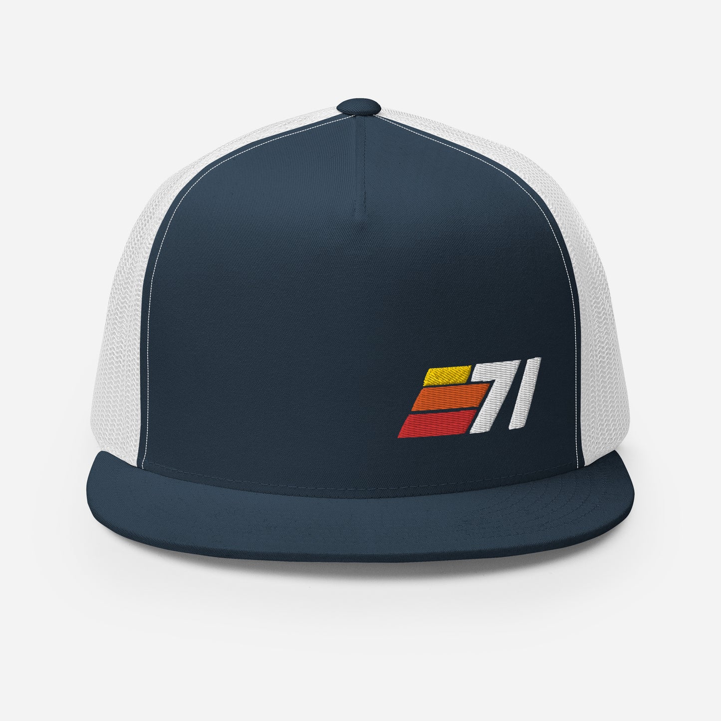 71 - Retro Sport Flat Bill Trucker Cap