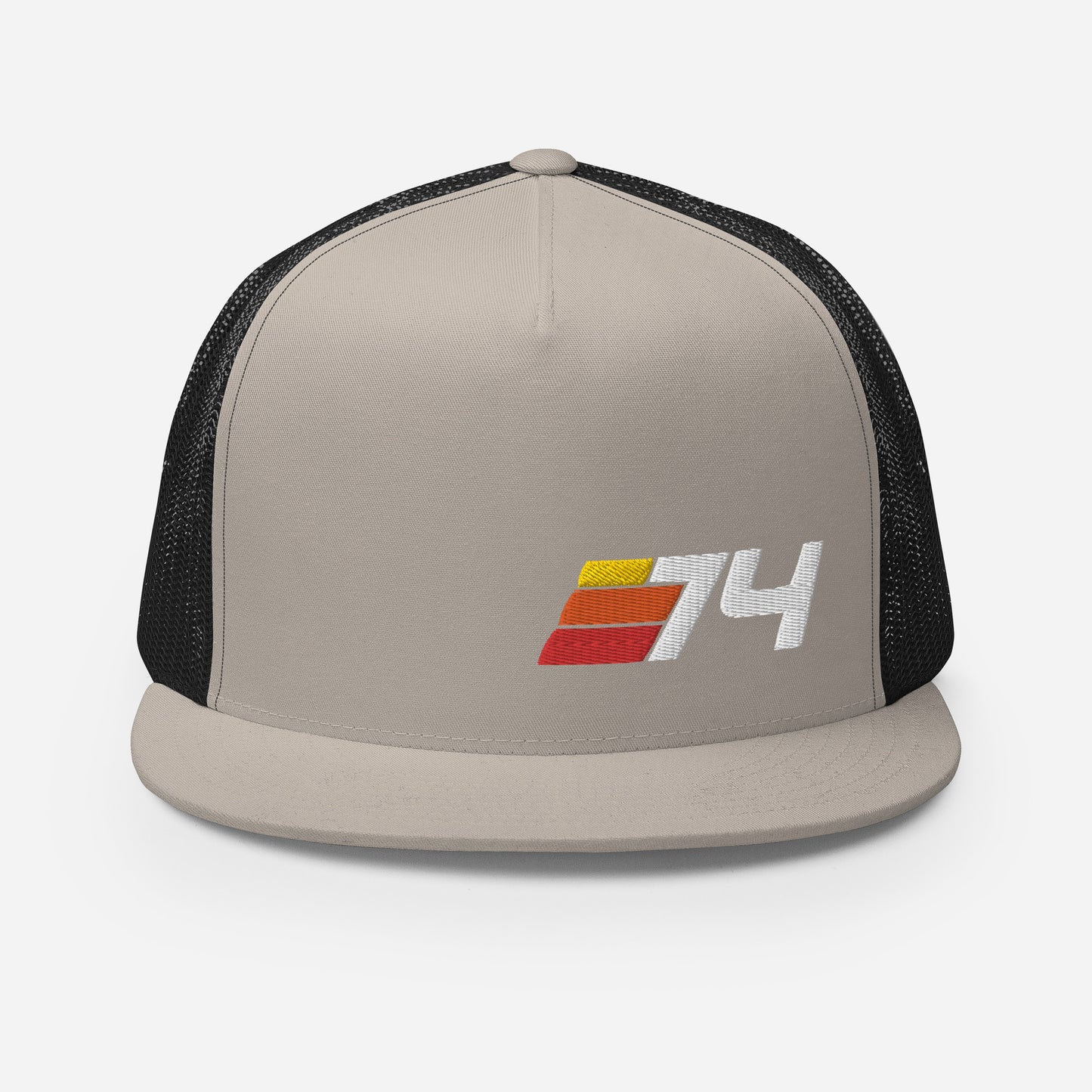 74 - 1974 Retro Sport Flat Bill Trucker Cap