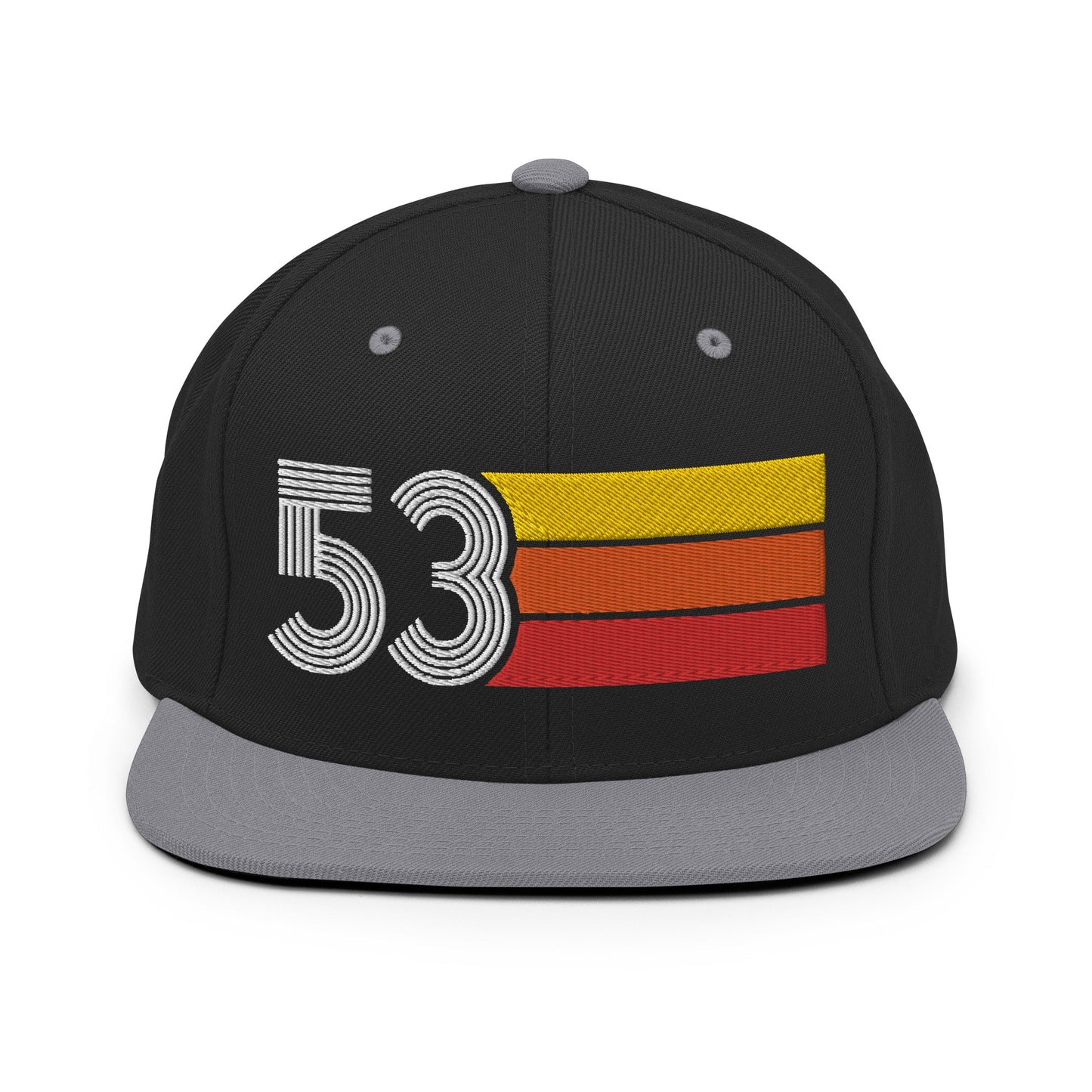 53 - 1953 Retro Tri-Line Snapback Hat - Styleuniversal