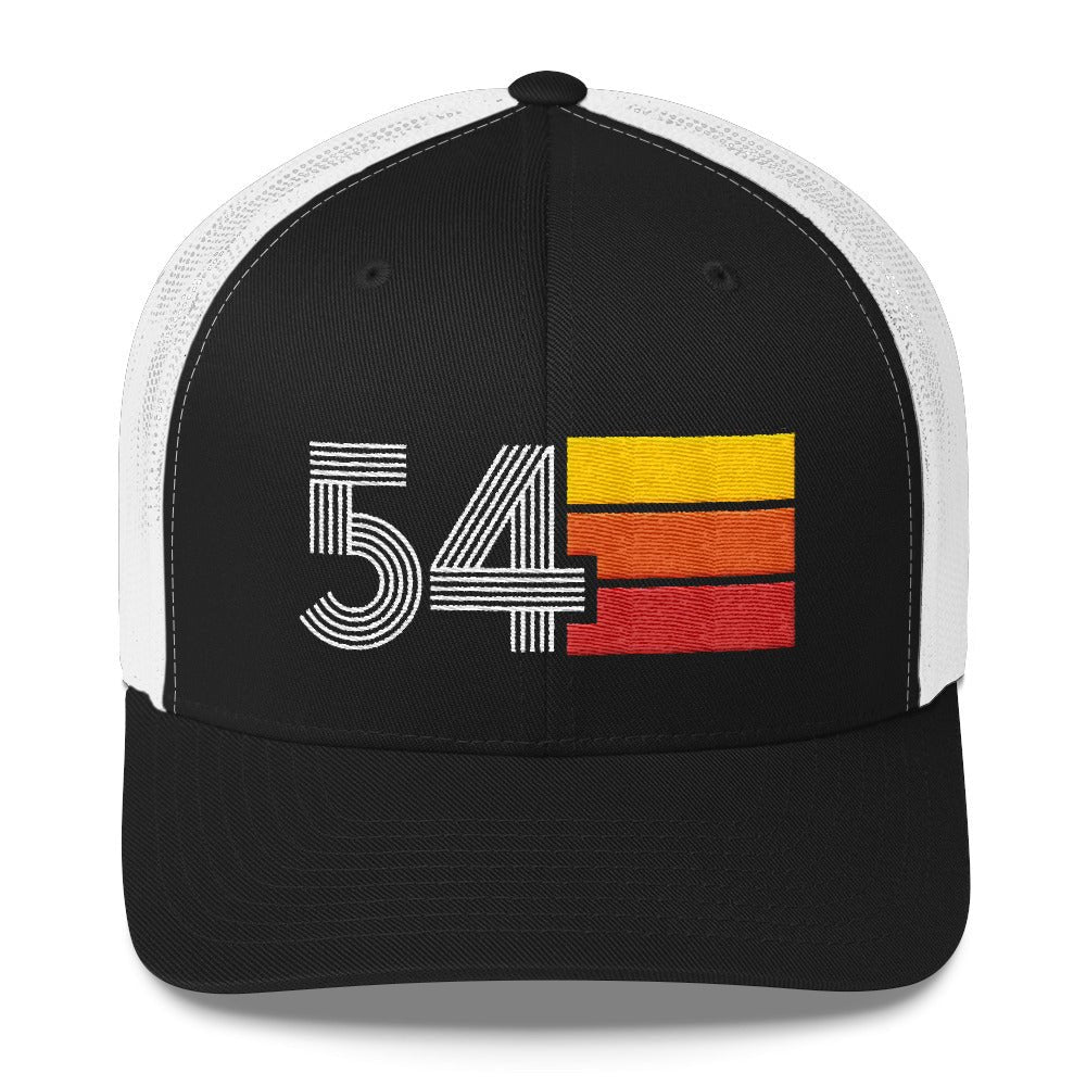54 1954 Number Retro Trucker Hat Birthday Gift Cap Decoration Party Idea for Women Men - Styleuniversal