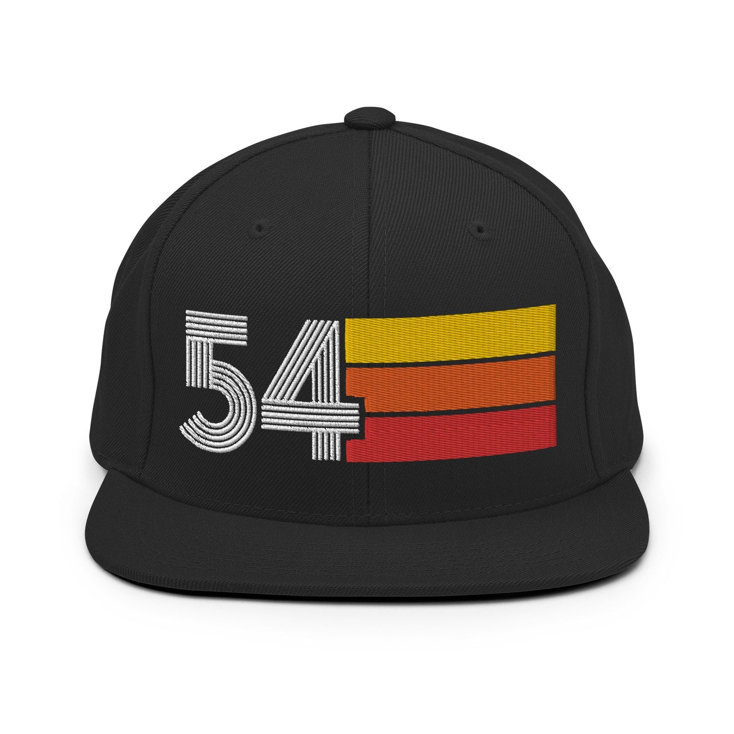 54 - 1954 Retro Tri-Line Snapback Hat - Styleuniversal