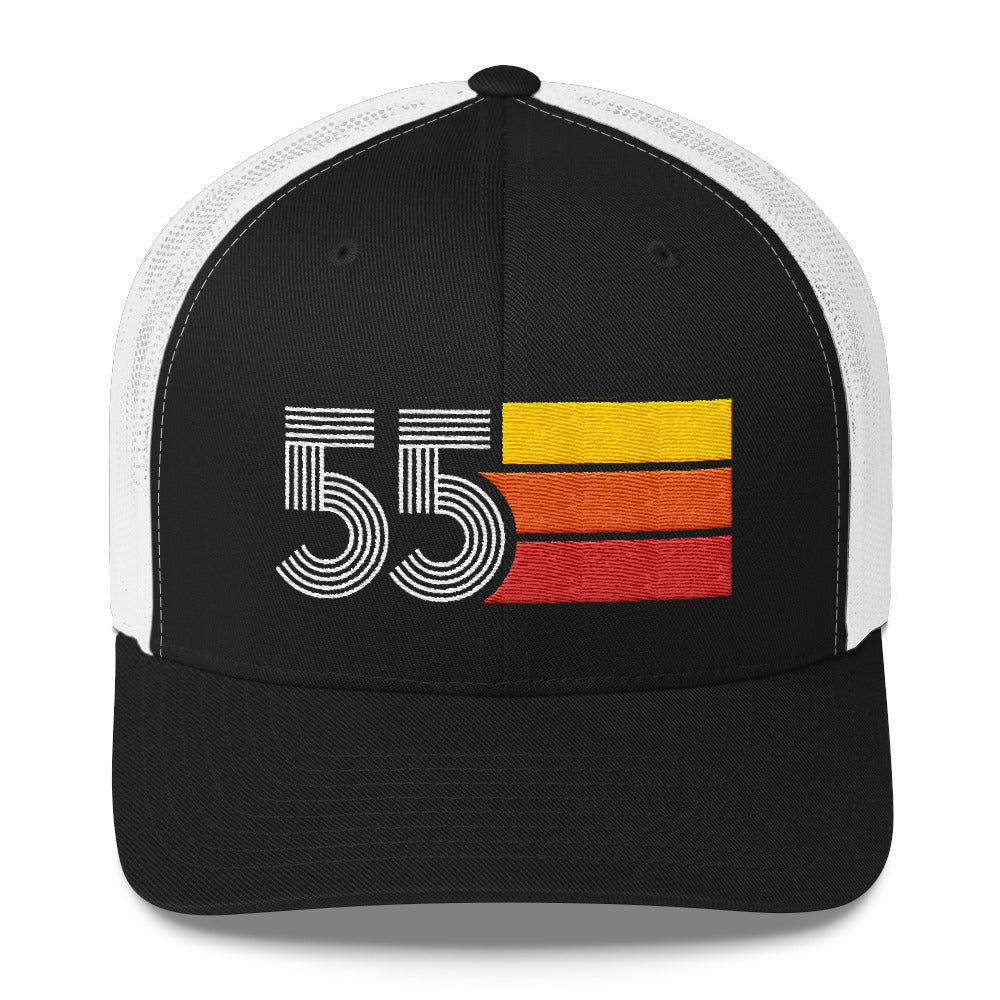 55 1955 Number Retro Trucker Hat Birthday Gift Cap Decoration Party Idea for Women Men - Styleuniversal