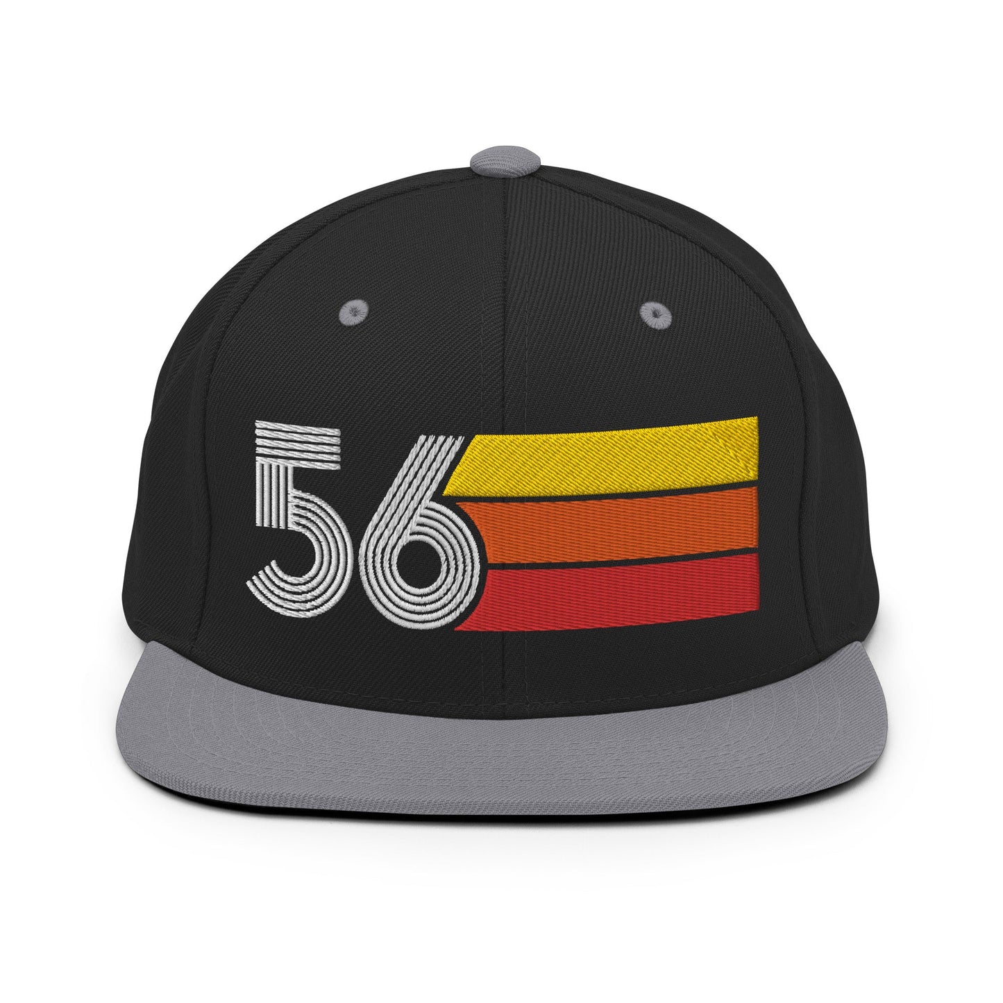 56 - 1956 Retro Tri-Line Snapback Hat - Styleuniversal