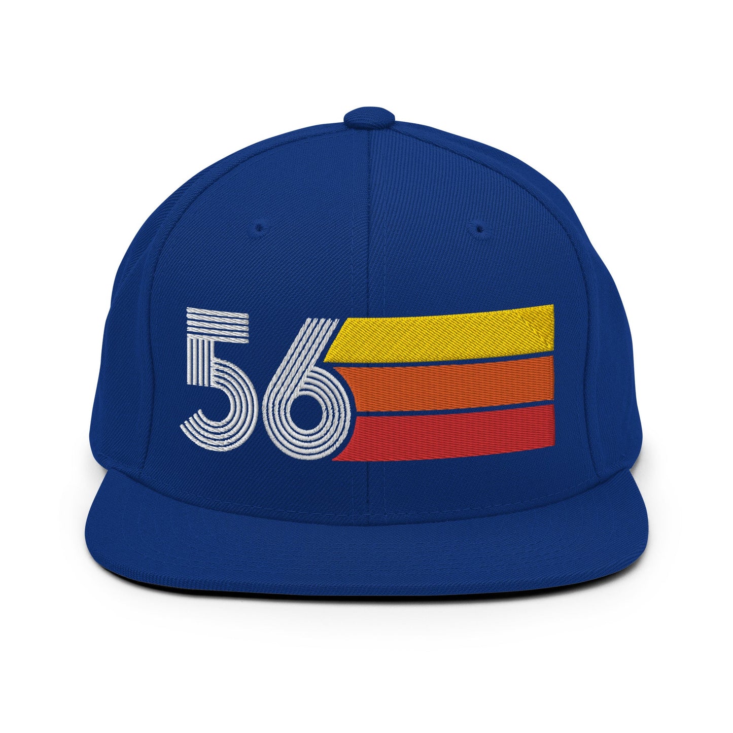 56 - 1956 Retro Tri-Line Snapback Hat - Styleuniversal