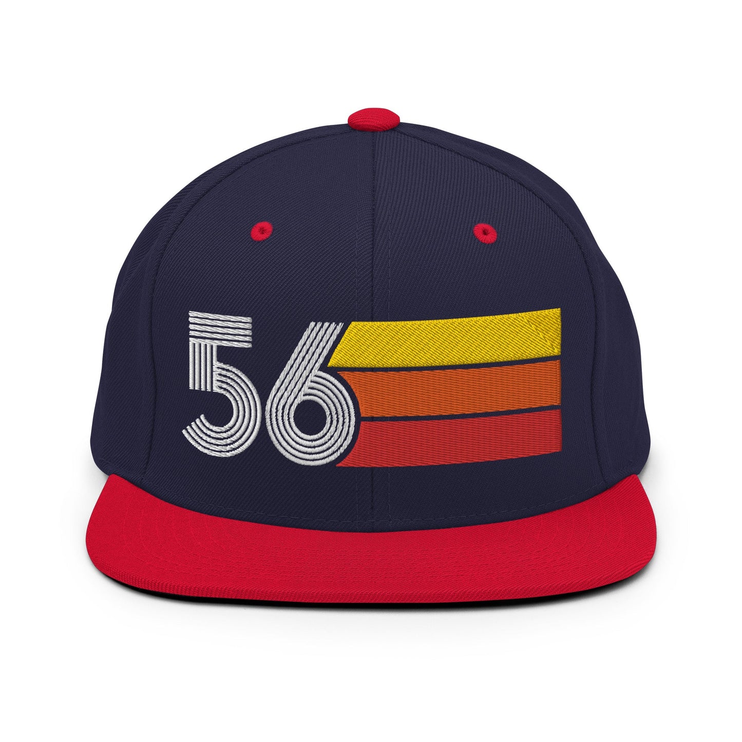 56 - 1956 Retro Tri-Line Snapback Hat - Styleuniversal