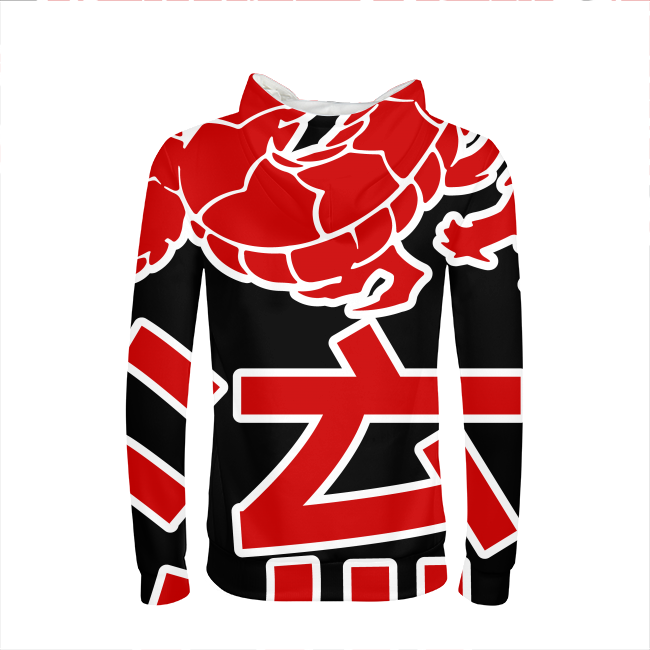Kanji Japanese dragon Mens All-Over Print Hoodie - Styleuniversal