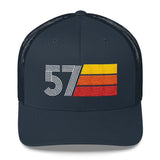 57 Number Retro Trucker Hat 1957 Birthday Gift Cap Decoration Party Idea for Women Men - Styleuniversal