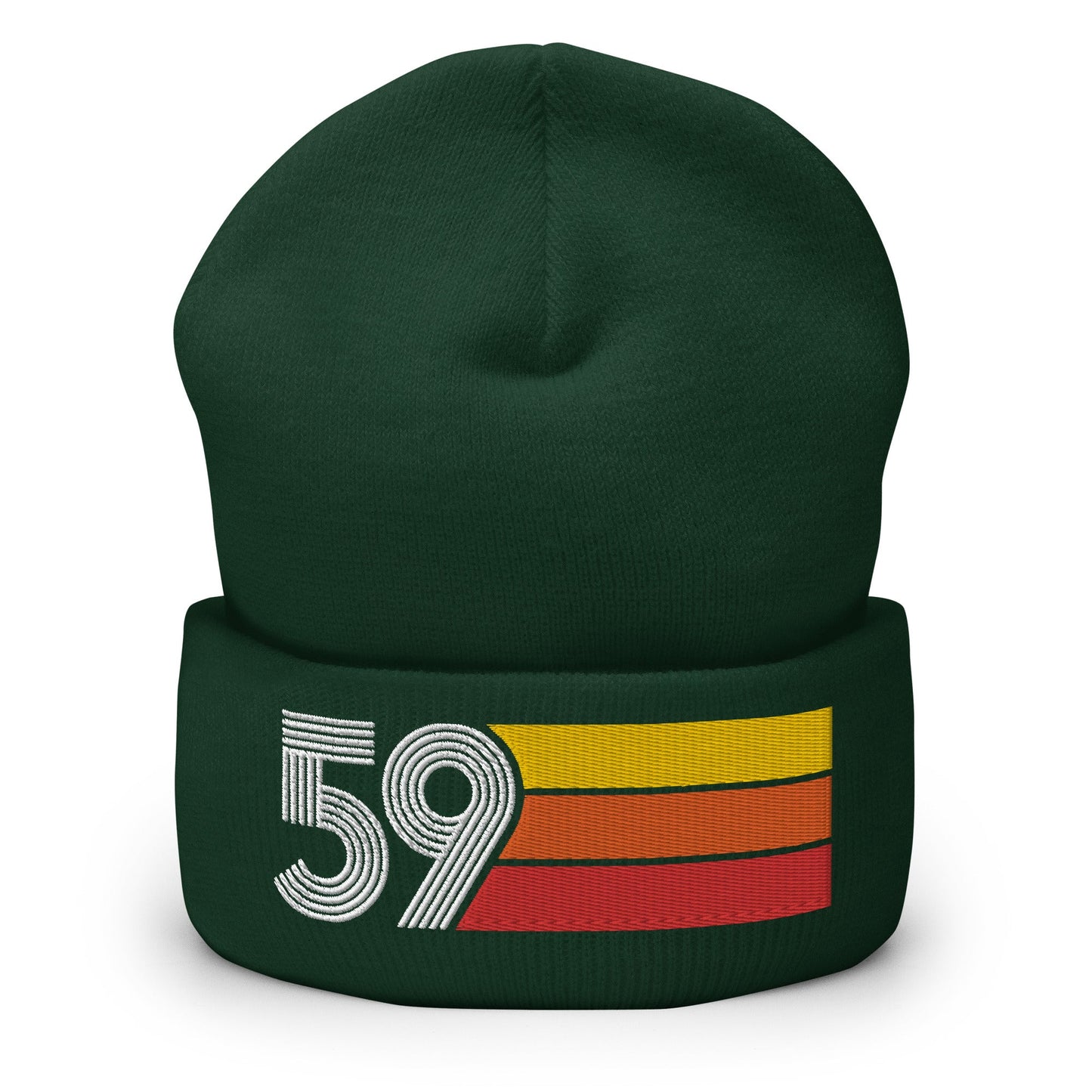 59 - 1959 Retro Tri-Line Cuffed Beanie - Styleuniversal