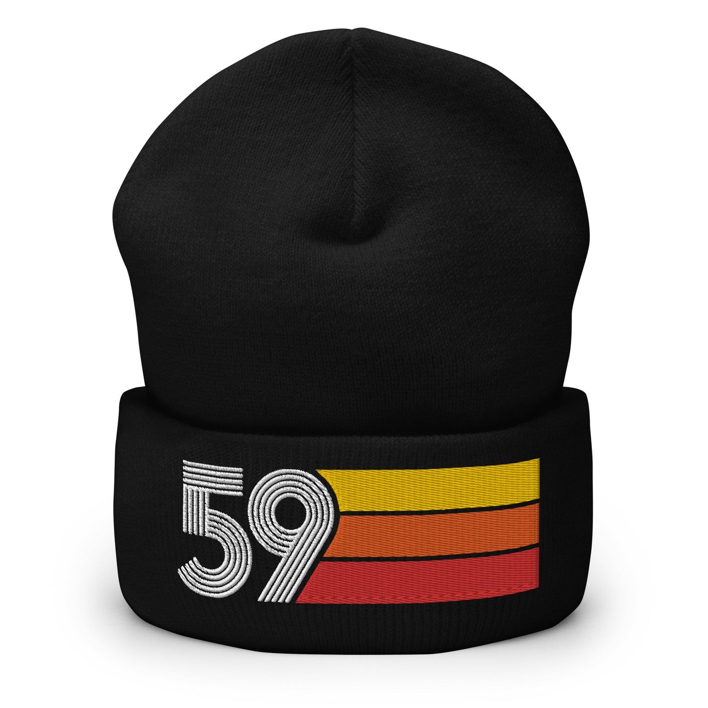 59 - 1959 Retro Tri-Line Cuffed Beanie - Styleuniversal