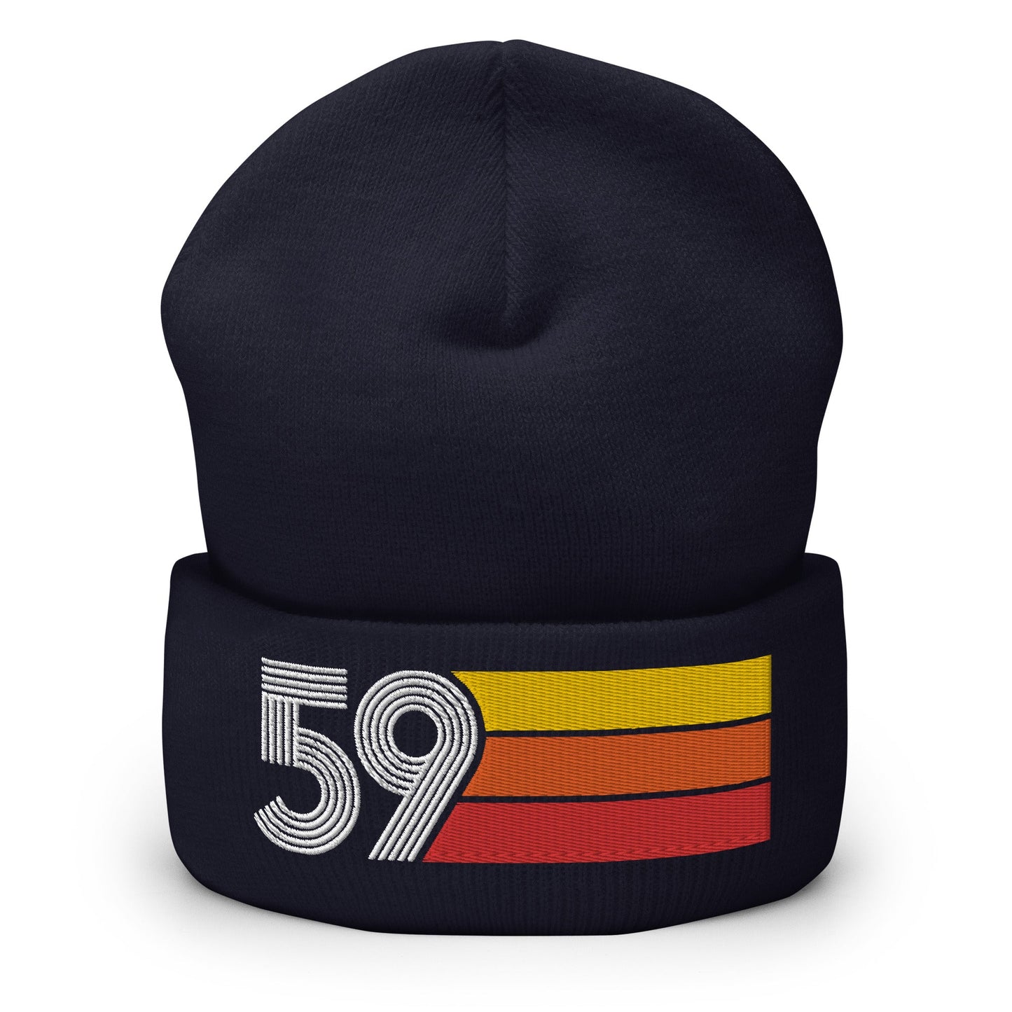 59 - 1959 Retro Tri-Line Cuffed Beanie - Styleuniversal