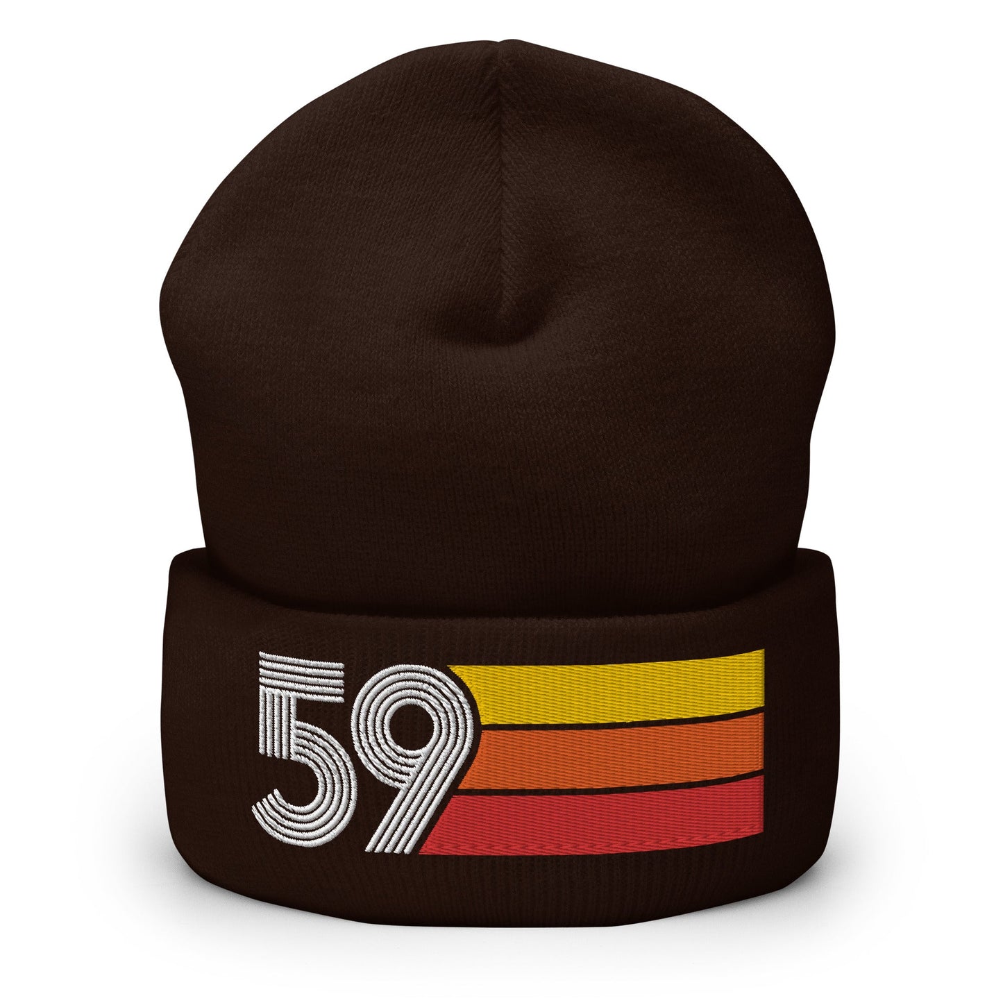 59 - 1959 Retro Tri-Line Cuffed Beanie - Styleuniversal