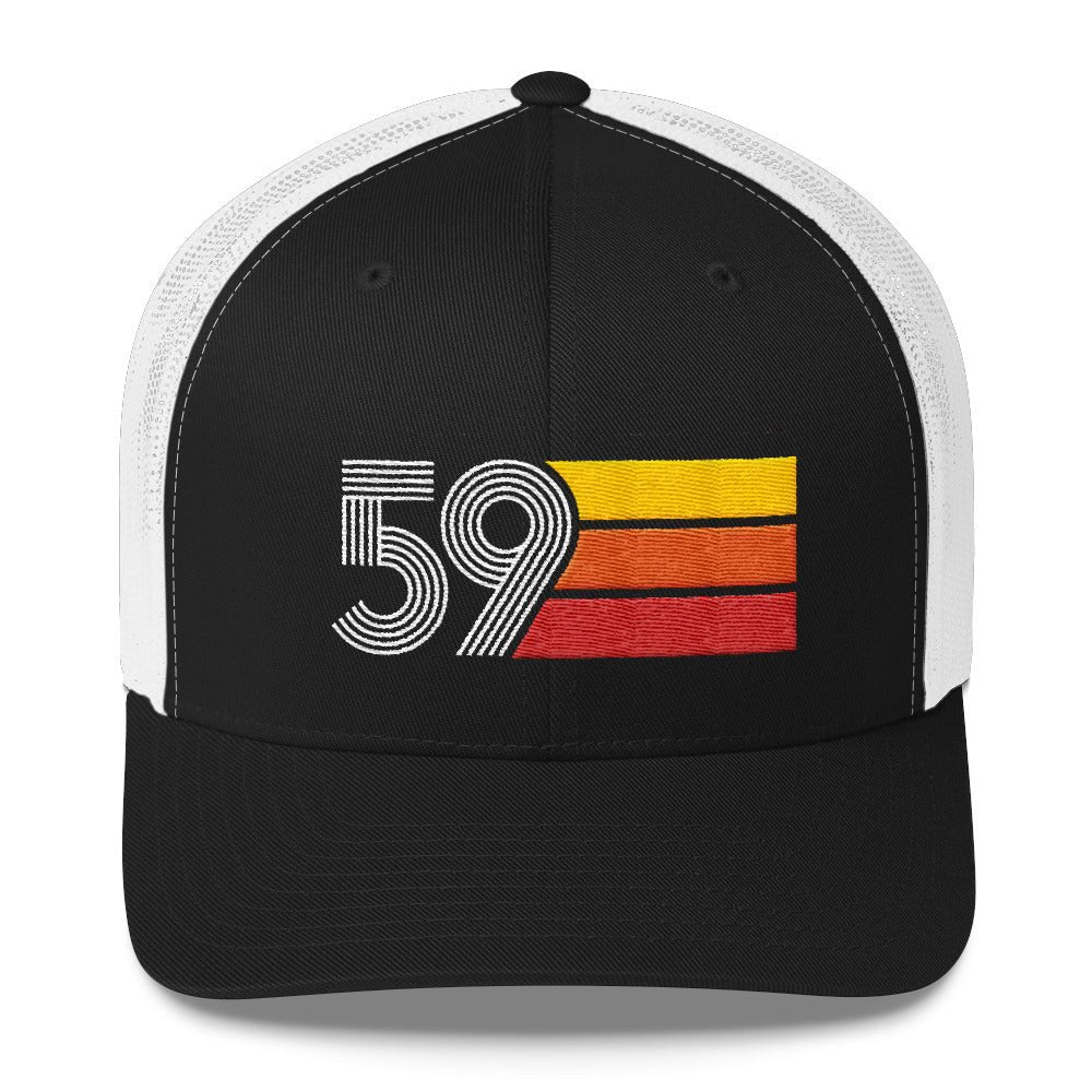 59 Number Retro Trucker Hat 1959 Birthday Gift Cap Decoration Party Idea for Women Men - Styleuniversal