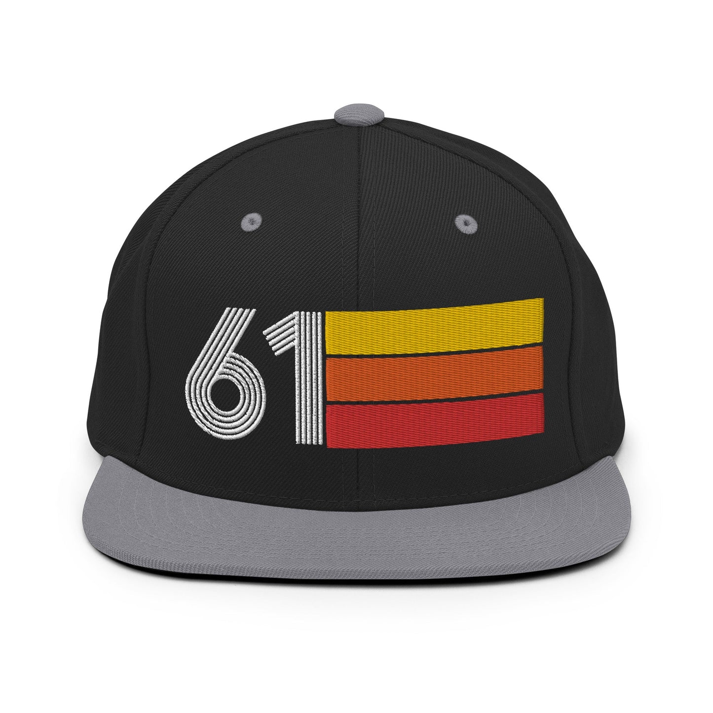 61 - 1961 Retro Tri-Line Snapback Hat - Styleuniversal