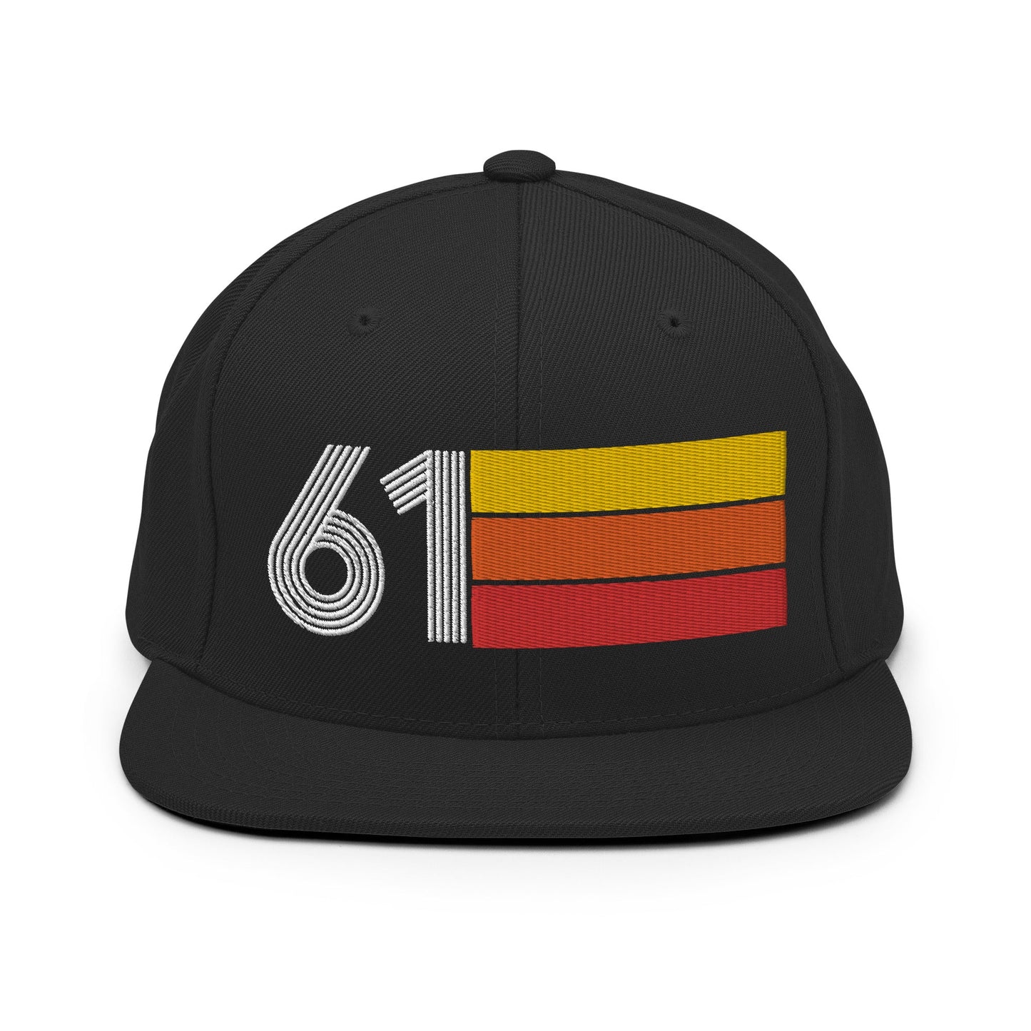 61 - 1961 Retro Tri-Line Snapback Hat - Styleuniversal
