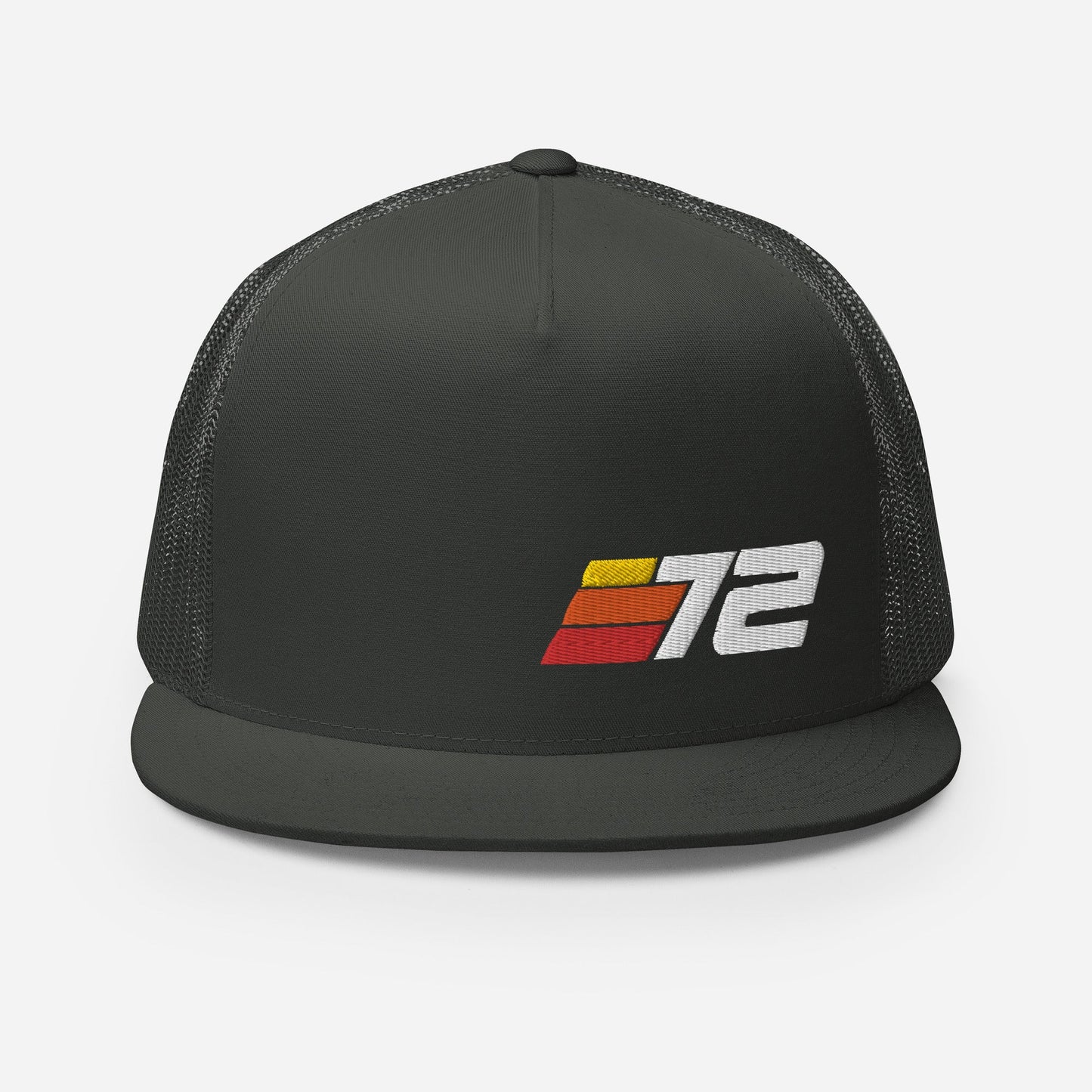 72 - Retro Sport Flat Bill Trucker Cap - Styleuniversal