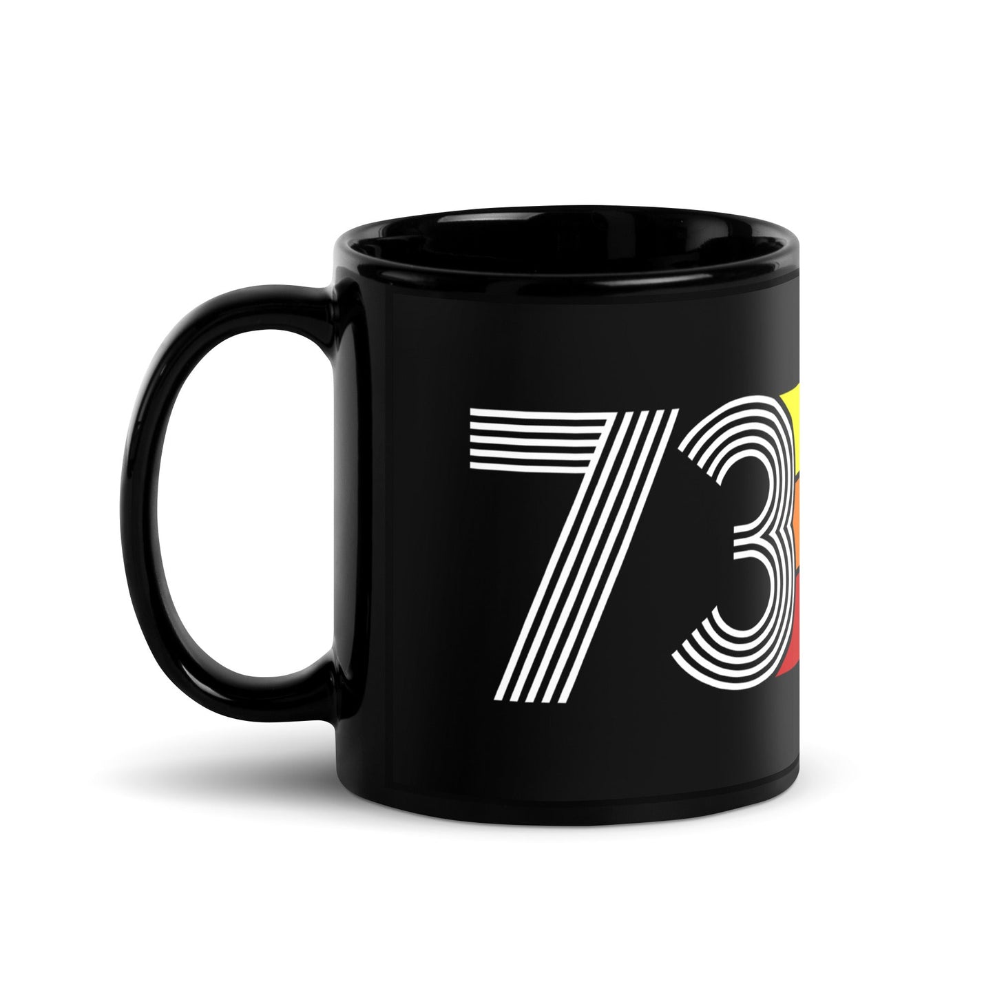 73 - 1973 Retro Tri-Line 11oz Black Glossy Mug - Styleuniversal