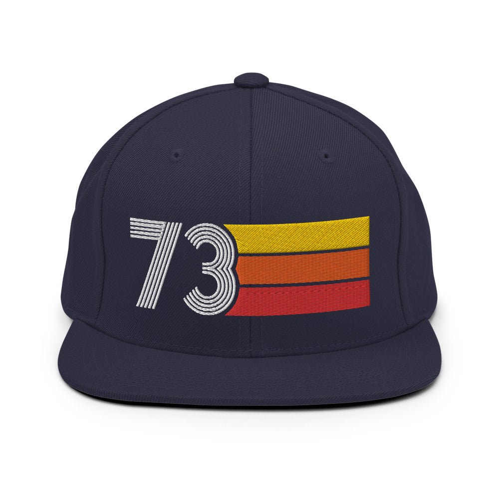 73 - 1973 Retro Tri-Line Snapback Hat - Styleuniversal
