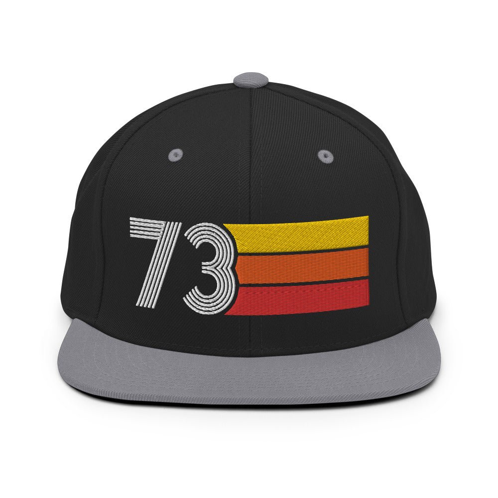 73 - 1973 Retro Tri-Line Snapback Hat - Styleuniversal