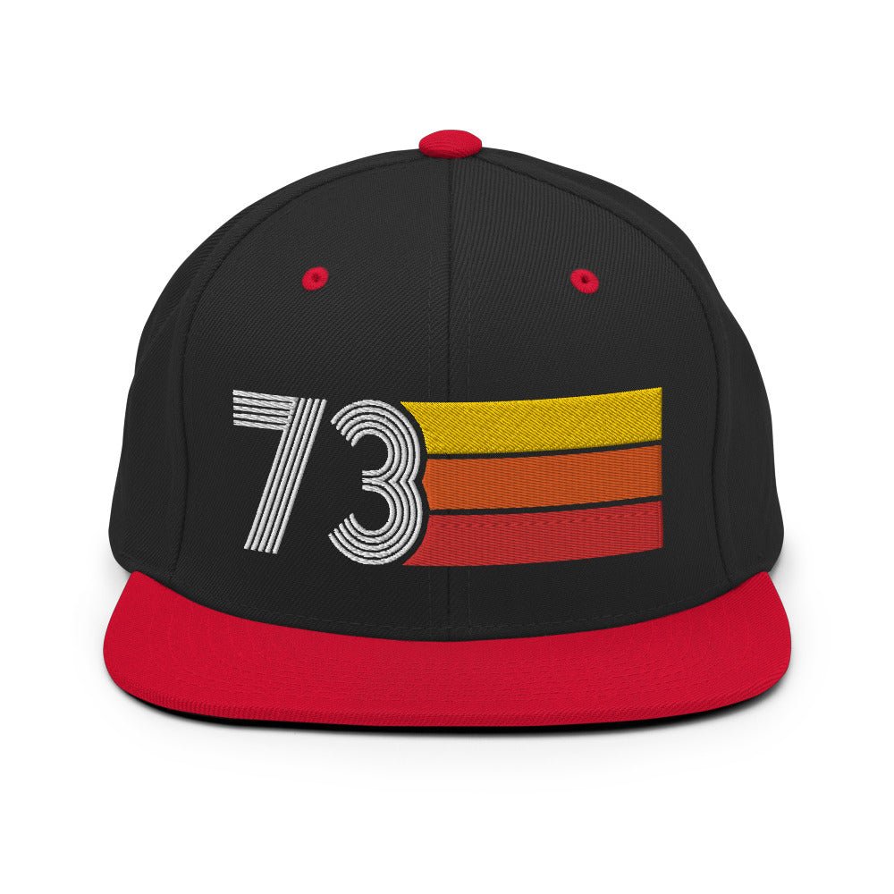 73 - 1973 Retro Tri-Line Snapback Hat - Styleuniversal