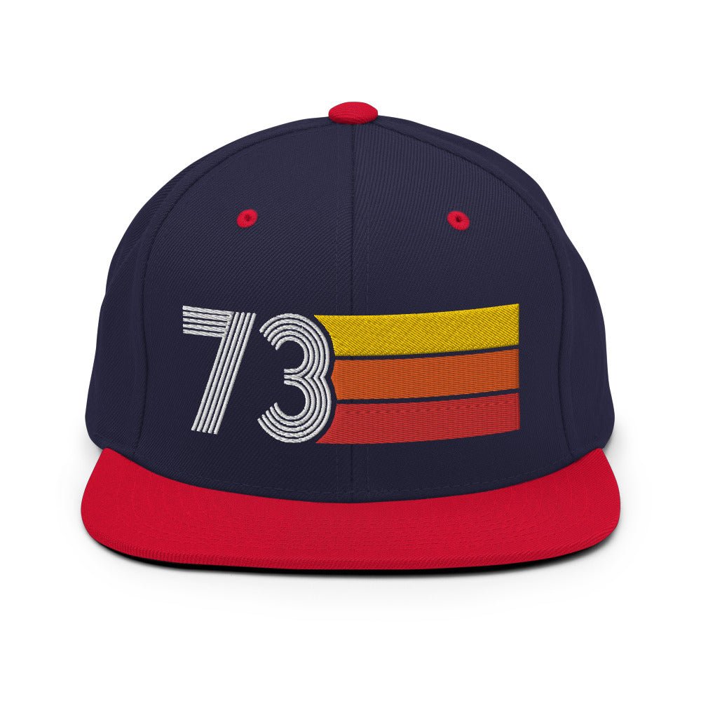 73 - 1973 Retro Tri-Line Snapback Hat - Styleuniversal