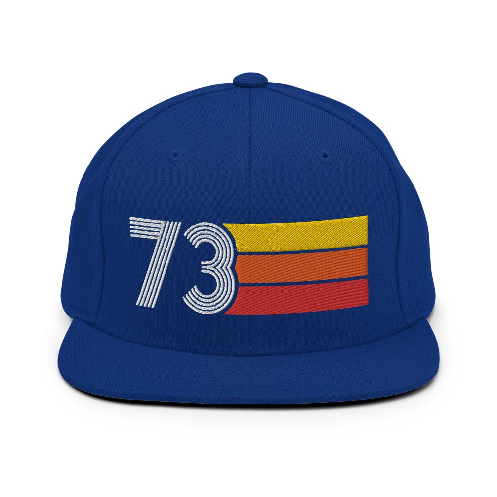 73 - 1973 Retro Tri-Line Snapback Hat - Styleuniversal