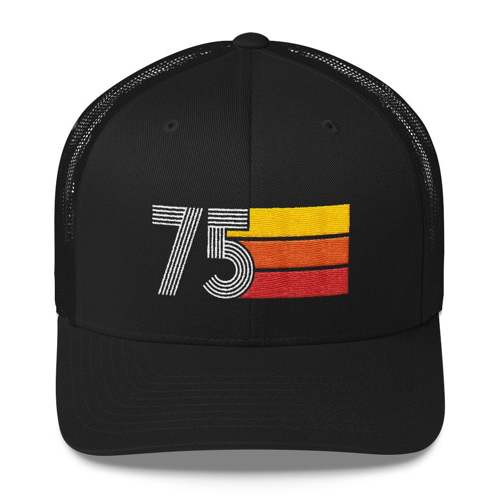 75 Number Retro Trucker Hat for Women Men -1975 Birthday Gift - Party Cap Decoration Idea - Styleuniversal