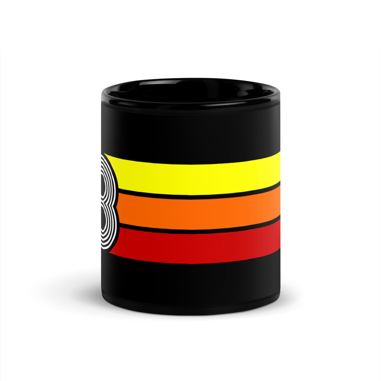 93 - 1993 Retro Tri-Line 11oz Black Glossy Mug