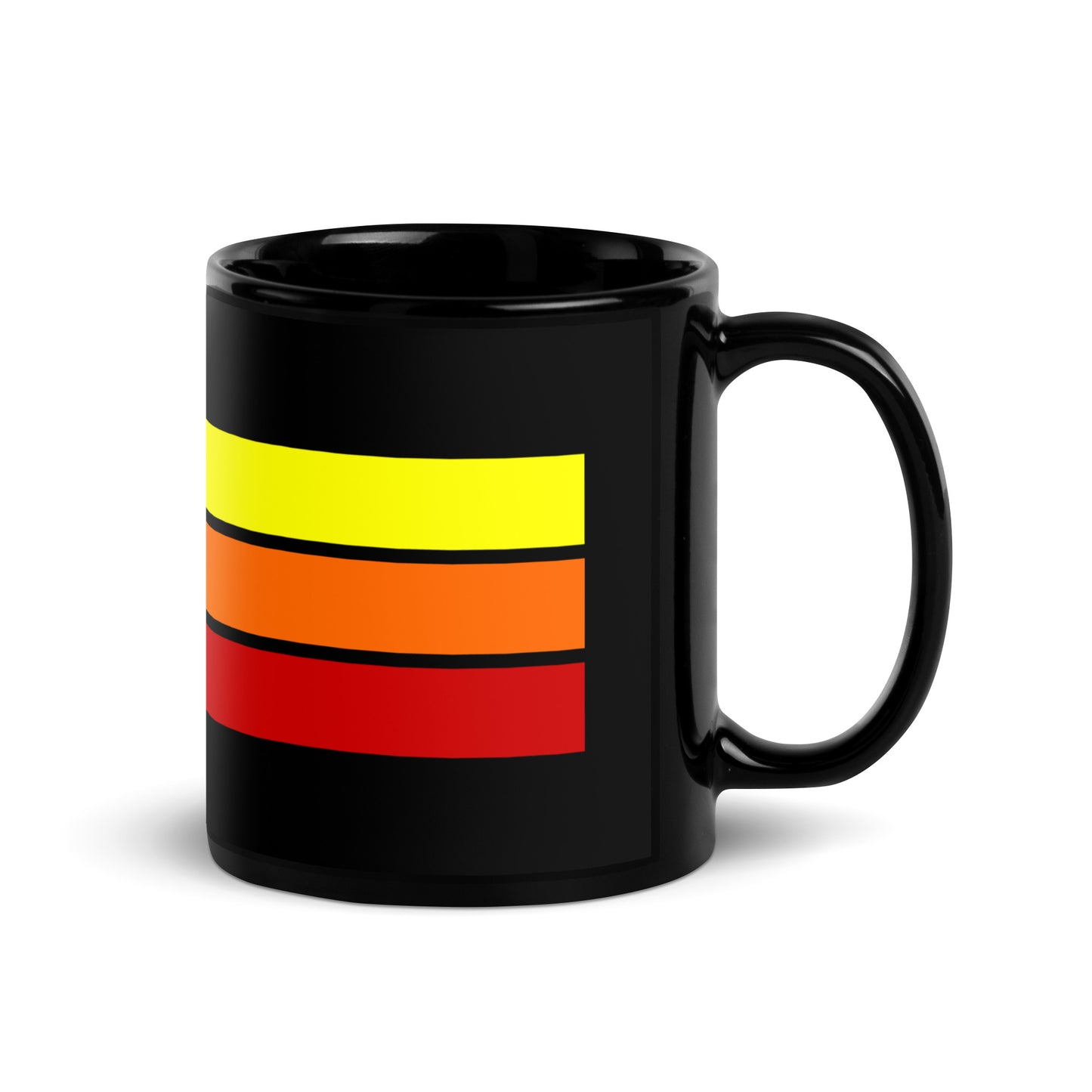 86 - 1986 Retro Tri-Line 11oz Black Glossy Mug