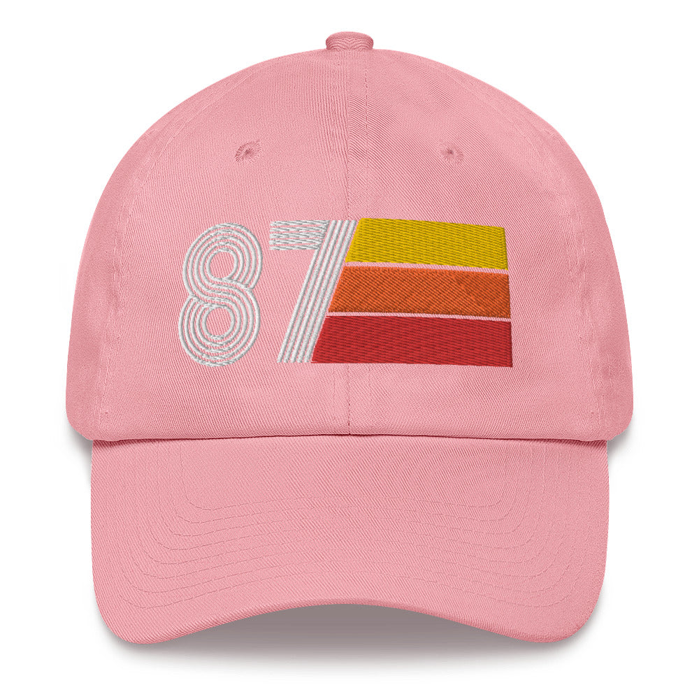 Retro Tri-Line 1987 Baseball Dad Hat