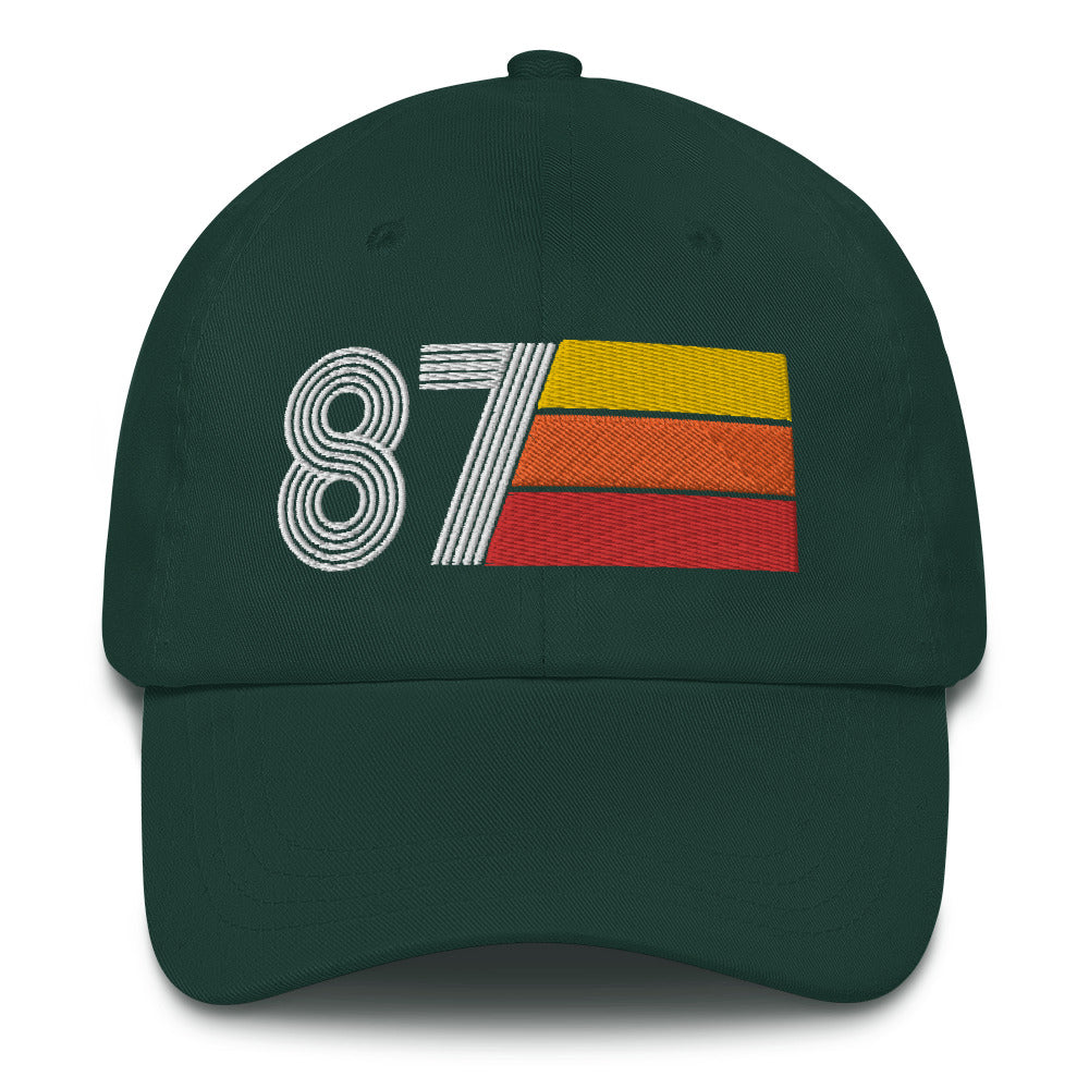 Retro Tri-Line 1987 Baseball Dad Hat