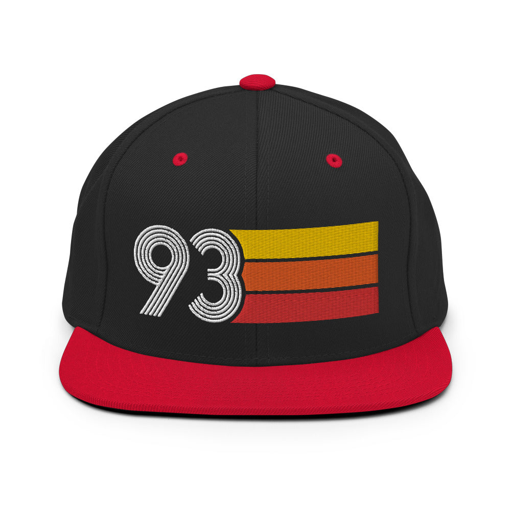 93 - 1993 Retro Tri-Line Snapback Hat