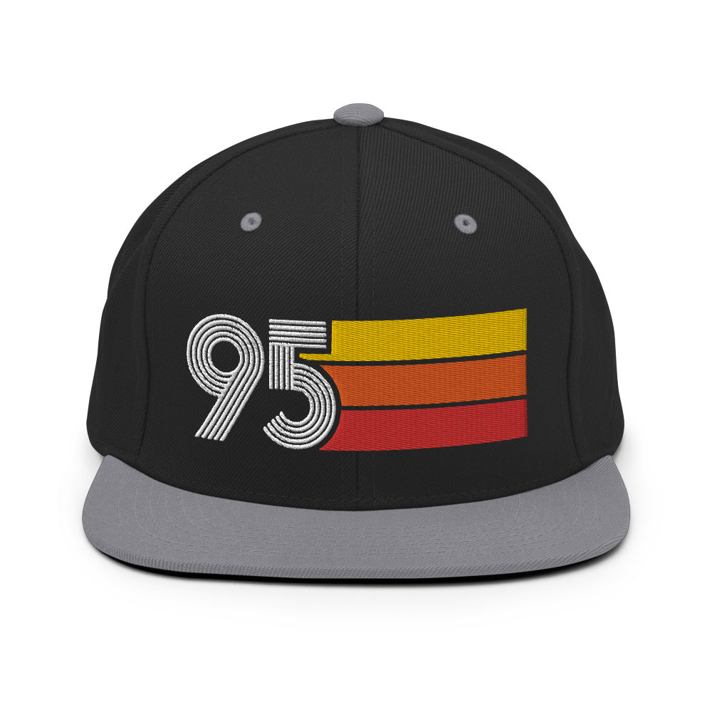 95 - 1995 Retro Tri-Line Snapback Hat