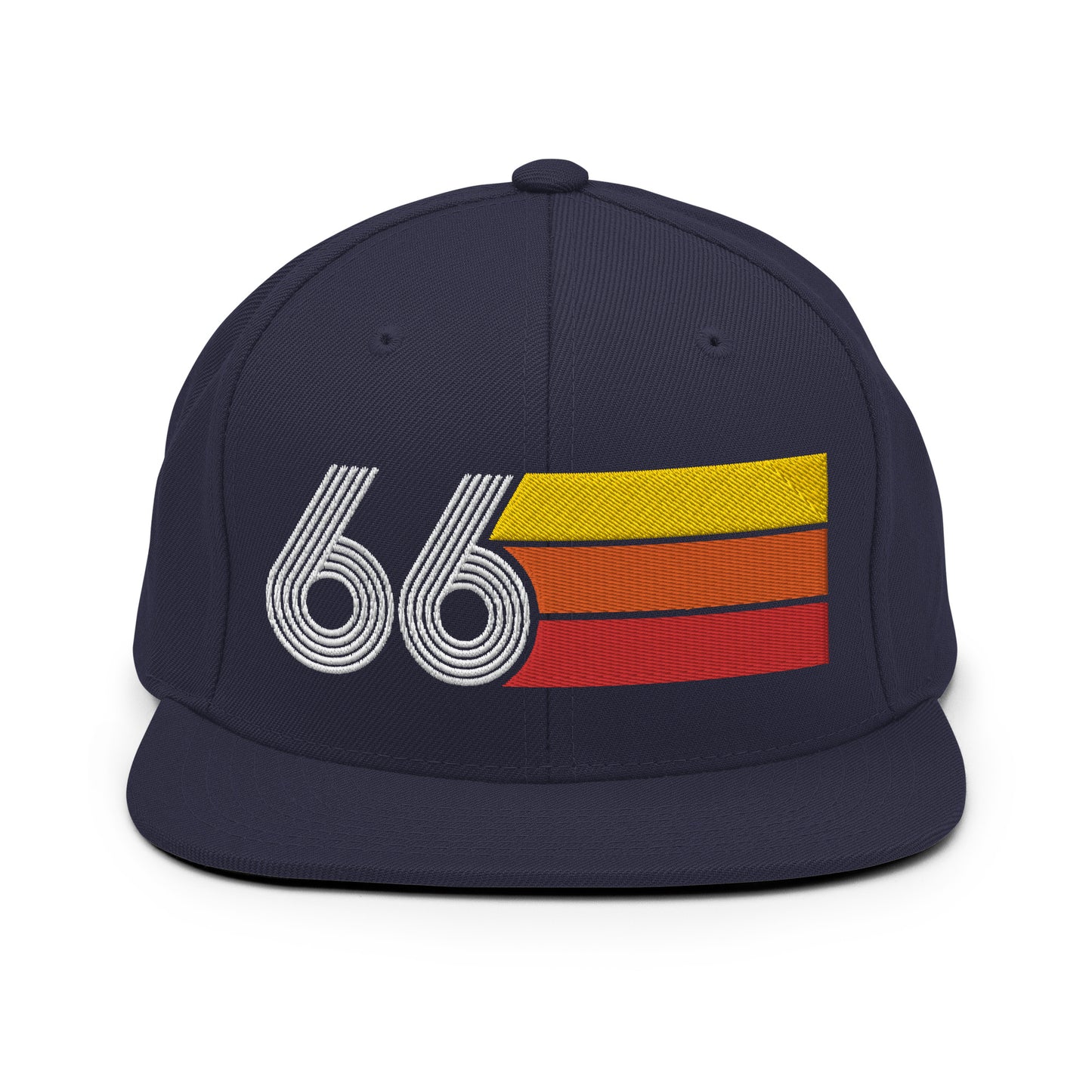 66 - 1966 Retro Tri-Line Snapback Hat