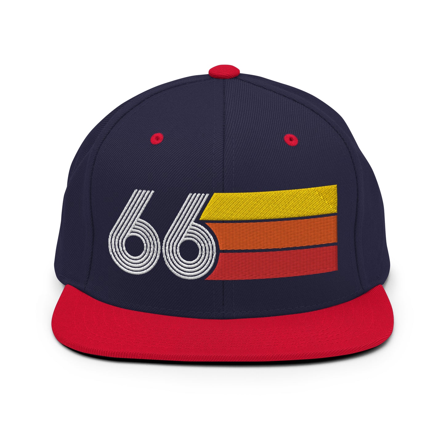 66 - 1966 Retro Tri-Line Snapback Hat