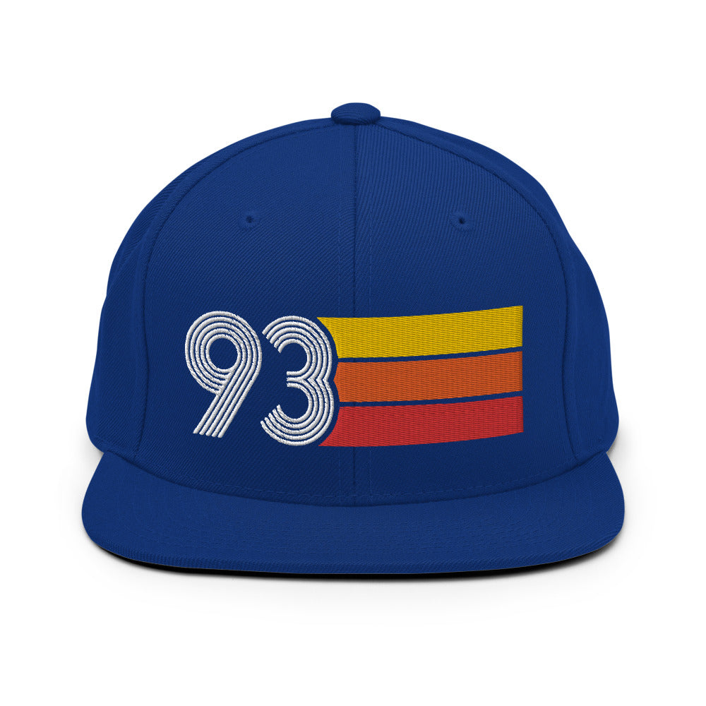 93 - 1993 Retro Tri-Line Snapback Hat