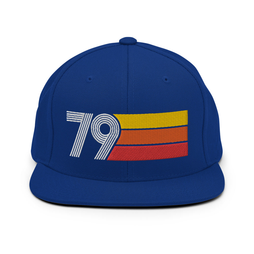 79 - 1979 Retro Tri-Line Snapback Hat