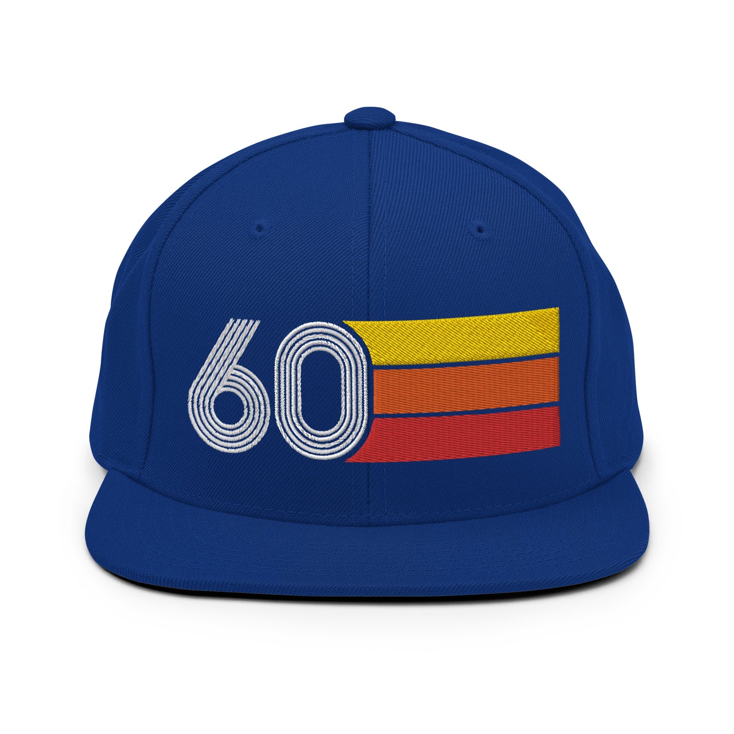 60 - 1960 Retro Tri-Line Snapback Hat
