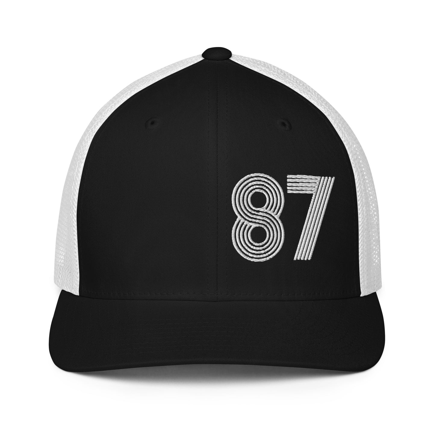 87 - Number Only Closed-back trucker cap