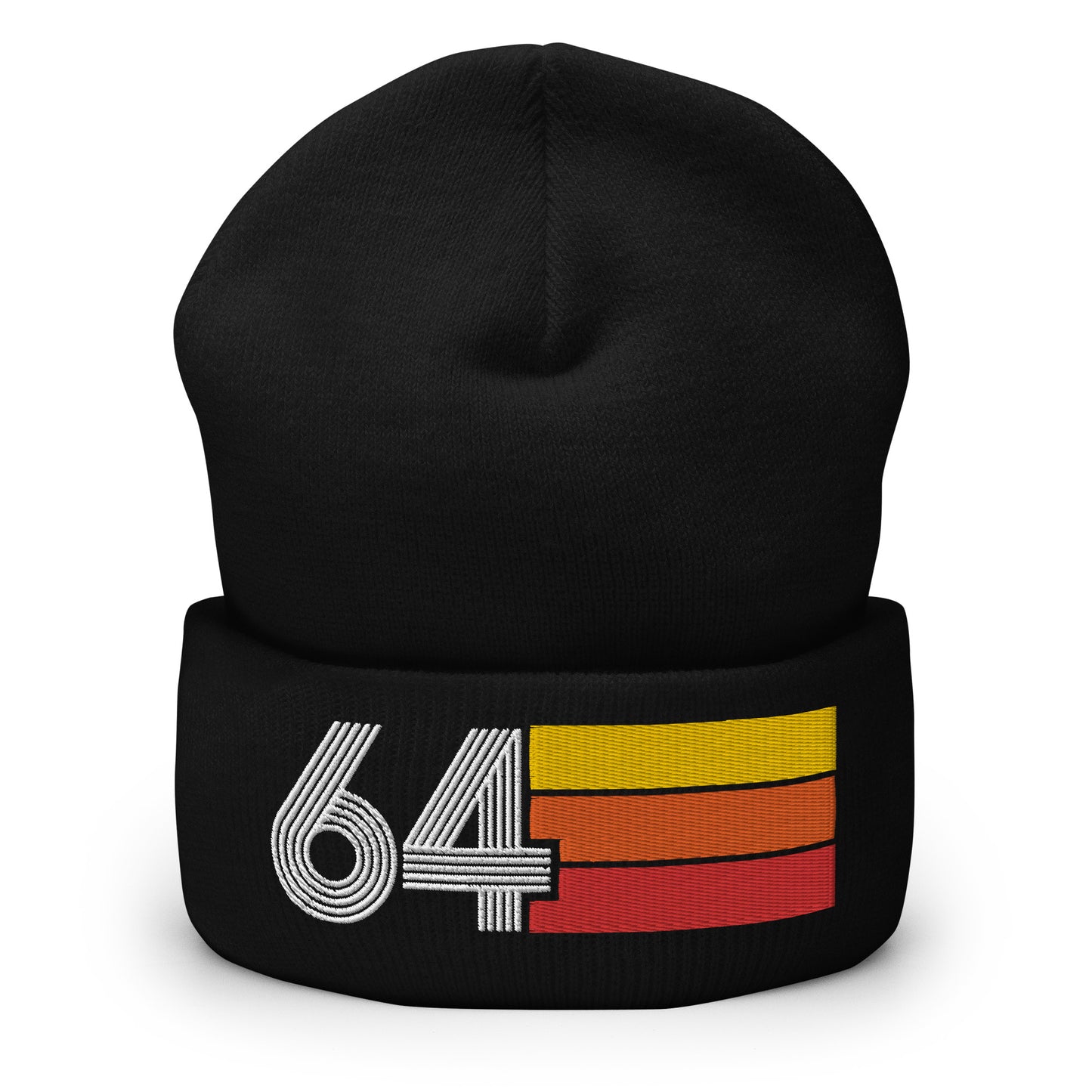 64 - 1964 Retro Tri-Line Cuffed Beanie