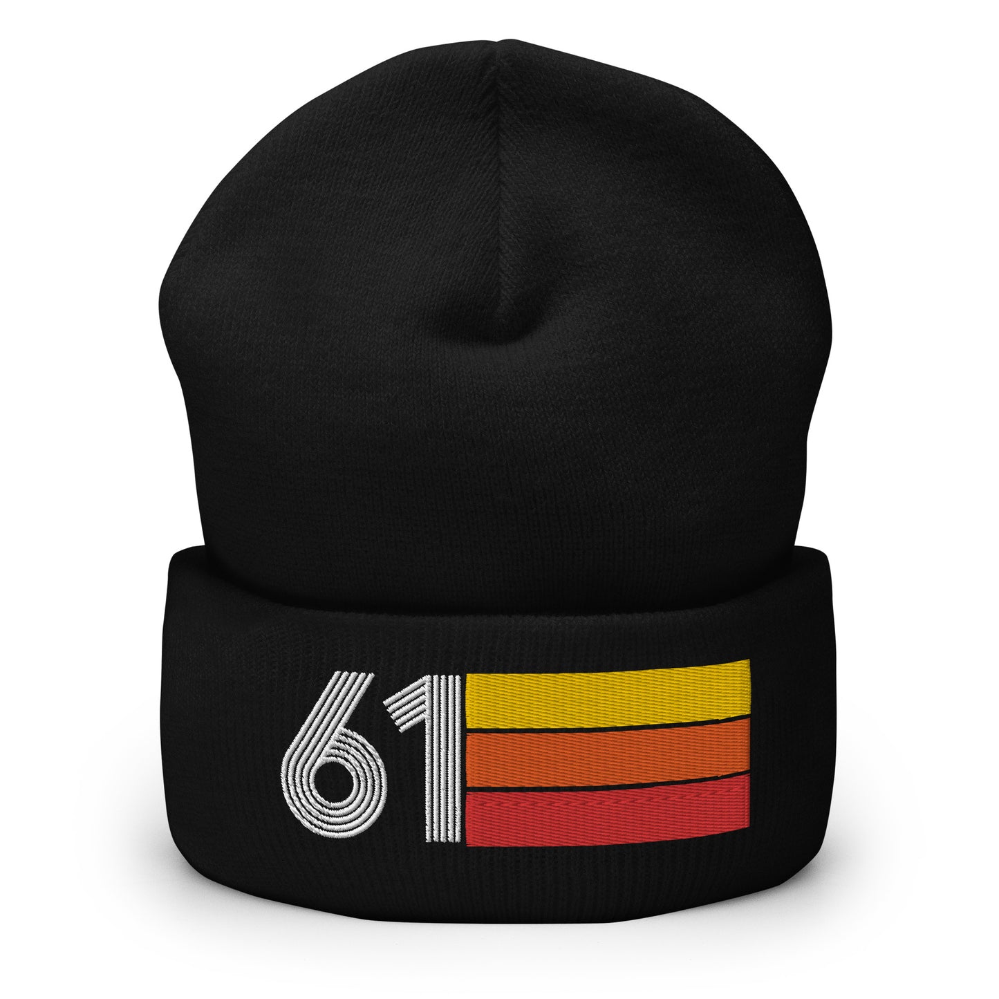 61 - 1961 Retro Tri-Line Cuffed Beanie