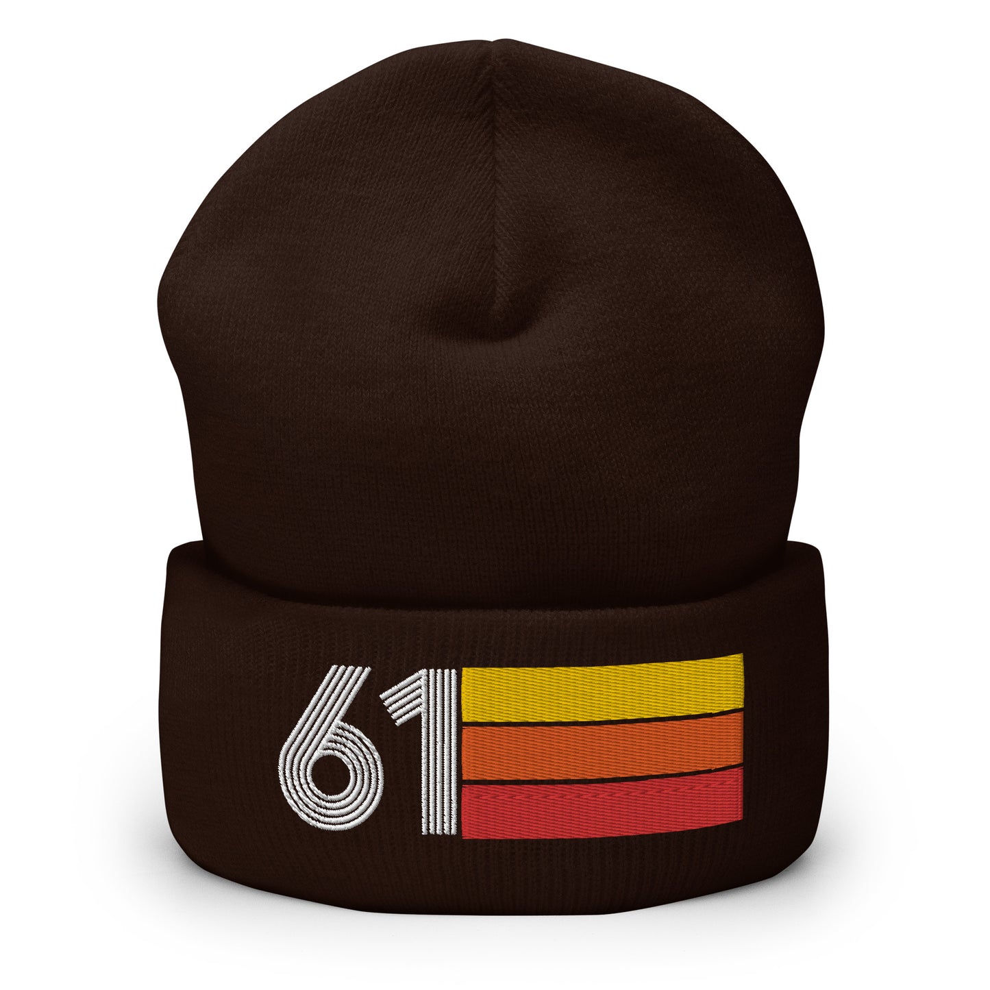 61 - 1961 Retro Tri-Line Cuffed Beanie