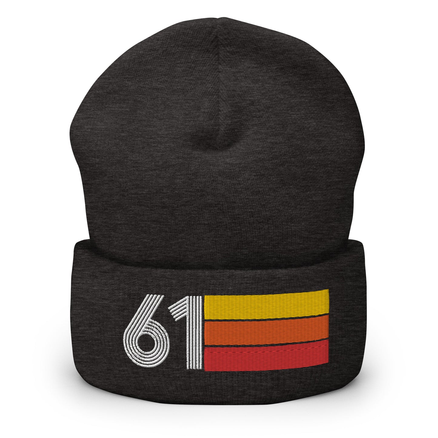 61 - 1961 Retro Tri-Line Cuffed Beanie