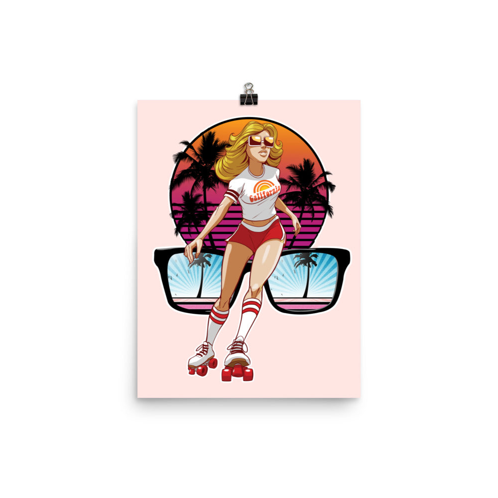 Roller Girl Wall Art Poster