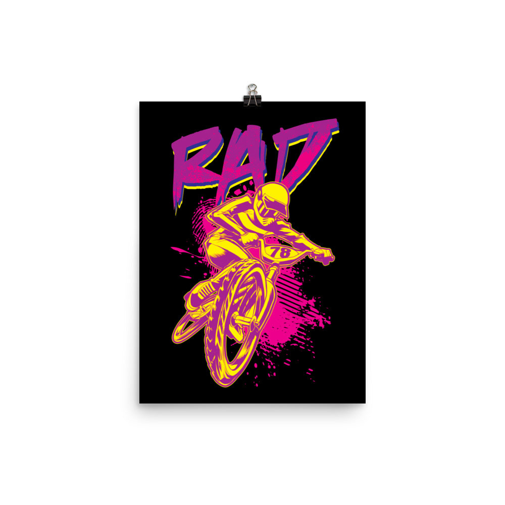 Rad Bmx Wall Art Poster