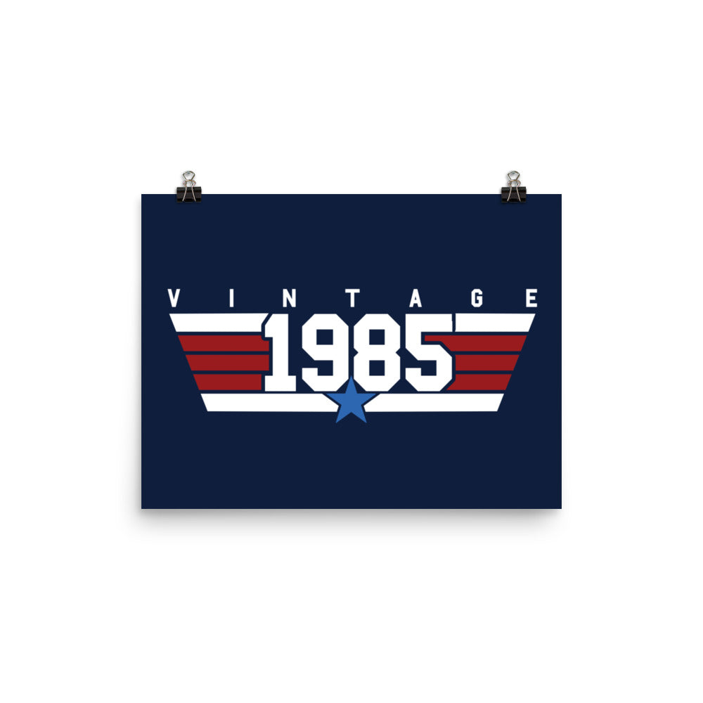 85 - Vintage 1985 Aviator Wall Art Poster