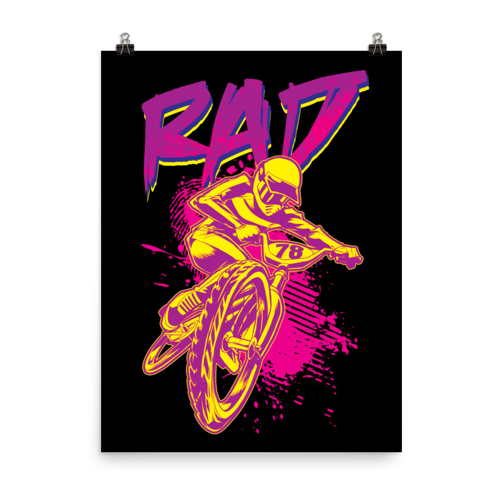 Rad Bmx Wall Art Poster