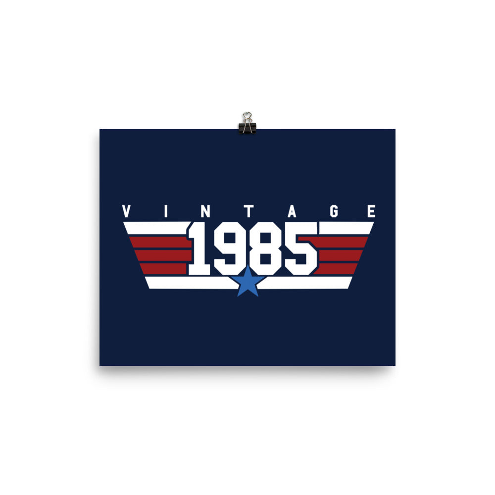 85 - Vintage 1985 Aviator Wall Art Poster