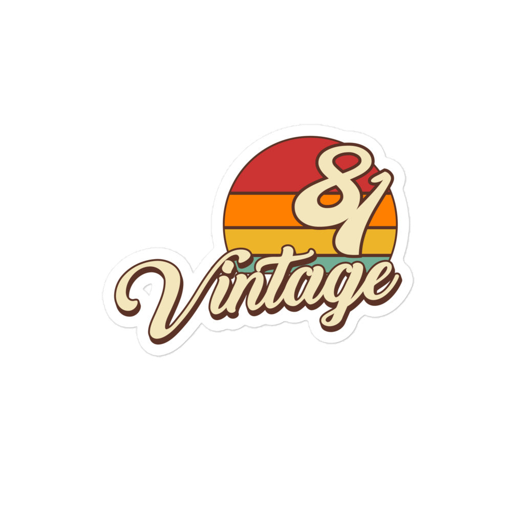 81 - Vintage Sunset 1981 Vinyl stickers
